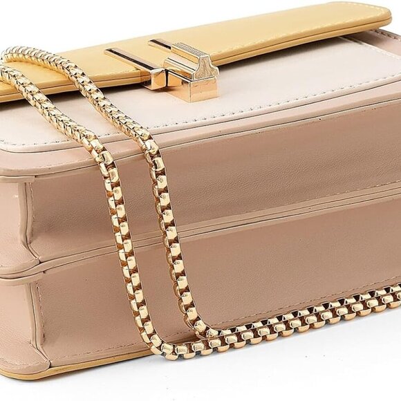 Color-Block Crossbody Bags for Women Leather Cross Body Purses Cute Designer Han - Picture 7 of 9